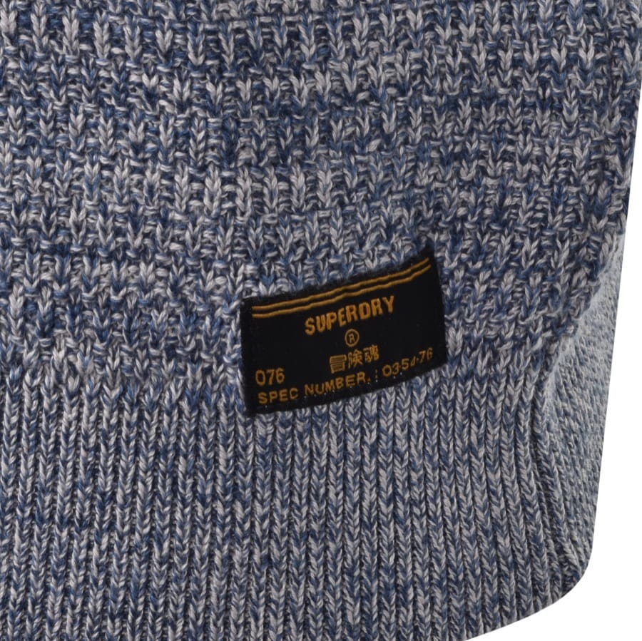 Alternative Image for ProductSuperdry Keystone Crew Neck Knit Jumper Blue3